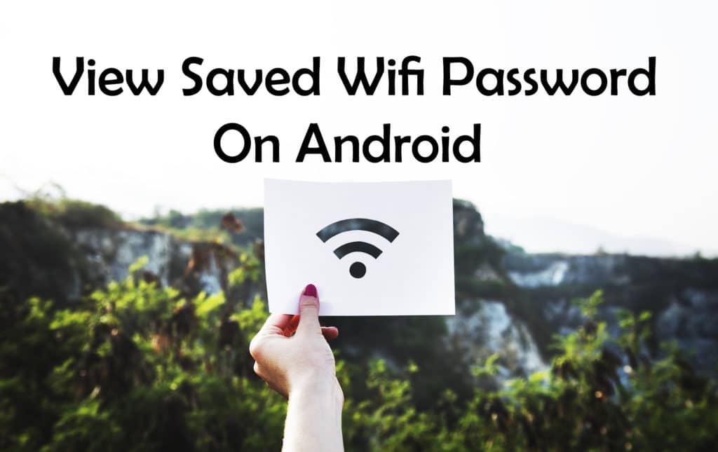 saved passwords on android