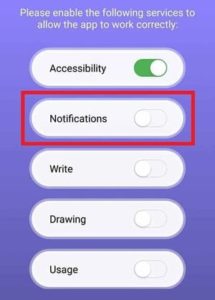 Material Status Bar Notification Access