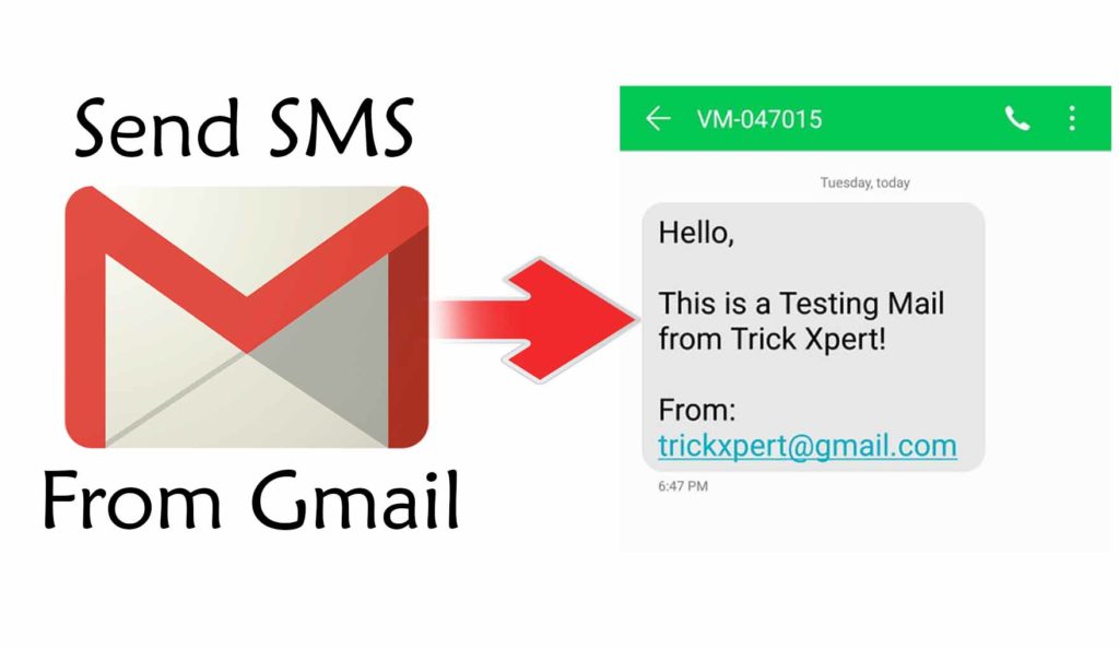 send sms from gmail api